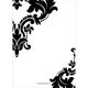 Black Damask Menu Cards Image 2 of 4
